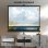 Pantalla de Proyector Homcom 84" 4:3 Enrollable Trípode Negro