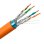 Cabo de Rede Uniview F/FTP Cat6A 305 m Laranja