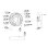 Support Plafond Uniview UV-TR-UM06-E-IN pour Caméras Dôme Blanc Léger