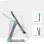 Supporto da Scrivania Ugreen LP263 Alluminio Pieghevole Argento 7.9"