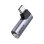 Audioadapter UGREEN CM460 USB-C auf 3,5-mm-Klinke 24 Bit/96 kHz grau