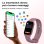 Bracelet d’activité Blackview R1 Bluetooth violet IP68, santé et 24 modes sportifs
