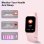 Bracelet d'activité Blackview R1 Bluetooth rose IP68, 24 modes sportifs