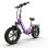 Velo electrique urbain pliant Kingbull Literider 2.0 roxo