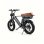 Velo electrique Yangor Y20 Pro Max Suspension Totale Batterie Double 48V Gris