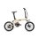 Bici elettrica pieghevole Yangor H19 250 W doppia sospensione gialla