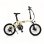 Bici elettrica pieghevole Yangor H19 250 W doppia sospensione gialla