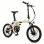 Bici elettrica pieghevole Yangor H19 250 W doppia sospensione gialla