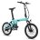 Bicicletta elettrica pieghevole Yangor H19 250 W sospensione totale verde