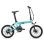 Bicicletta elettrica pieghevole Yangor H19 250 W sospensione totale verde