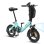 Bicicletta elettrica pieghevole Bodywel T16 Pro blu 250 W