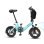 Bicicletta elettrica pieghevole Bodywel T16 Pro blu 250 W