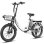 Bicicletta elettrica pieghevole Samebike CY20 Pro 36 V 13 Ah Shimano 7 velocità bianca