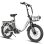 Bicicletta elettrica pieghevole Samebike CY20 Pro 36 V 13 Ah Shimano 7 velocità bianca