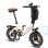 Bicicleta Eléctrica Plegável Bodywel T16 Pro Compacta Damasco