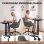 Silla de Oficina Homcom Basculante Altura Ajustable 48-58 cm Gris