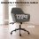 Silla de Oficina Homcom Basculante Altura Ajustable 48-58 cm Gris