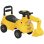Correpasillos Aiyaplay Excavadora 2 en 1 Bocina de Aire Amarillo 1-3 Años