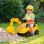 Correpasillos Aiyaplay Excavadora 2 en 1 Bocina de Aire Amarillo 1-3 Años