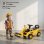 Tractor Correpasillos Aiyaplay Rodillo Elevable 95 cm Amarillo