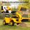 Tractor Correpasillos Aiyaplay Rodillo Elevable 95 cm Amarillo
