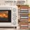 Mini Forno Homcom 32 L 1600 W 52,2 cm Grill Creme
