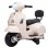 Moto eletrica Aiyaplay Mini Vespa GTS com rodas de apoio brancas