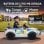 Coche Eléctrico Infantil Aiyaplay Policía 12V Doble Motor Con Mando Blanco