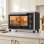 Horno sobremesa Homcom 46L 58,1cm con convección y asador giratorio negro