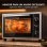 Horno sobremesa Homcom 46L 58,1cm con convección y asador giratorio negro