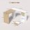 Mesa HOMCOM 836-753V00MX em L Branco Madeira Natural Gaveta 2 Prateleiras