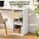 Mesa HOMCOM 836-753V00MX em L Branco Madeira Natural Gaveta 2 Prateleiras