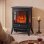 Chimenea eléctrica Homcom 2000 W de suelo con efecto llama regulable