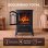 Chimenea eléctrica Homcom 2000 W de suelo con efecto llama regulable