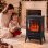 Chimenea eléctrica Homcom 2000 W de suelo con efecto llama regulable