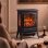 Chimenea eléctrica Homcom 2000 W de suelo con efecto llama regulable