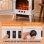 Chimenea eléctrica Homcom 1000/2000 W para suelo blanca