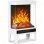 Chimenea eléctrica Homcom 2000 W de suelo con llama LED ajustable