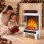 Chimenea eléctrica Homcom 2000 W de suelo con llama LED ajustable