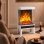 Chimenea eléctrica Homcom 2000 W de suelo con llama LED ajustable
