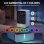 Deshumidificador Homcom 0,4 L/Día 15 m² Depósito 1,2 L RGB Negro