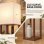 Lámpara de Pie Homcom LED Regulable 159 cm 3 Estantes Marrón