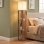 Lámpara de Pie Homcom LED Regulable 159 cm 3 Estantes Marrón
