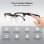 Blackview BVE13 Lunettes intelligentes Bluetooth, haut-parleurs, UV400 noires