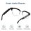 Blackview BVE13 Lunettes intelligentes Bluetooth, haut-parleurs, UV400 noires