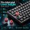 Toetsenbord Ajazz AK820 Gaming Mechanisch 75% USB-C Hot-Swap Zwart