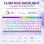 Teclado Aula HERO 68 HE Gaming Magnético 60% RGB Hot-Swap Blanco