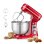 Batteur sur socle BioloMix BM601 1200W 6L 6 vitesses Pulse Rouge