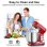 Batteur sur socle BioloMix BM601 1200W 6L 6 vitesses Pulse Rouge