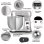 Batidora Planetaria BioloMix BM601 1200W 6L 6 Velocidades + Pulse Plata